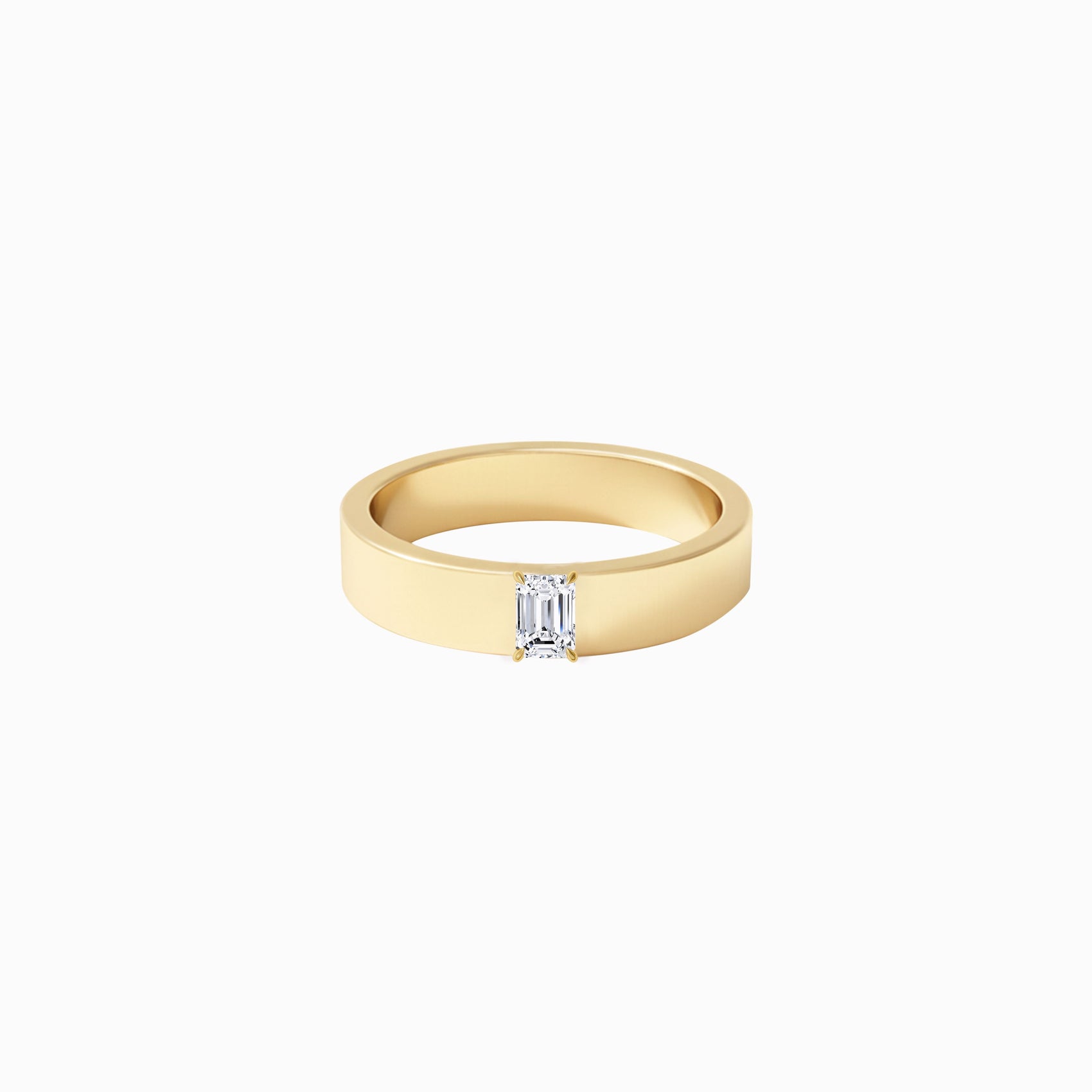 Emerald Cut Diamonds Ring Gold | MINE