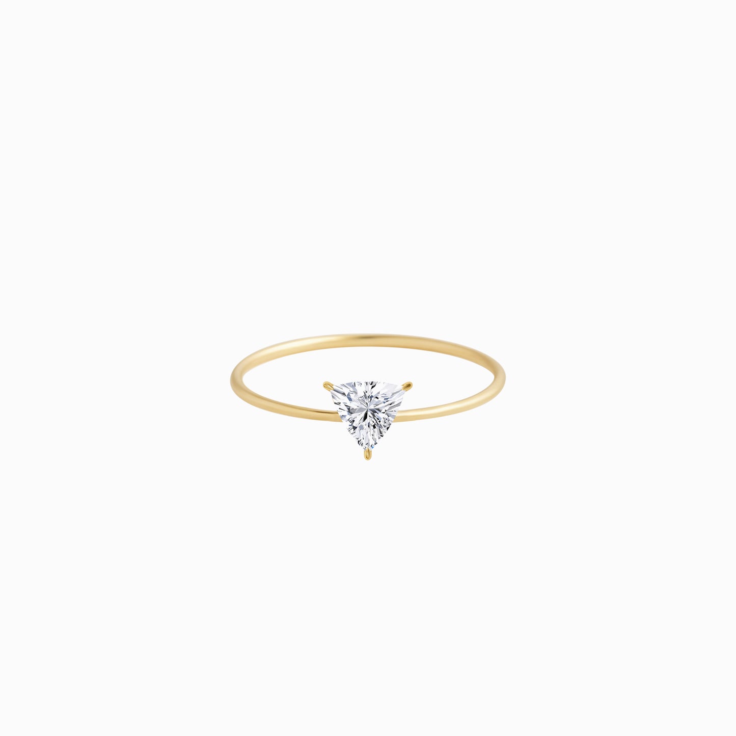 Trillion Cut Diamond Ring Gold | SOFT LINE