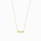 Rose Custom Word Necklace in 14K Solid Gold – Personalized Name Jewelry Gift