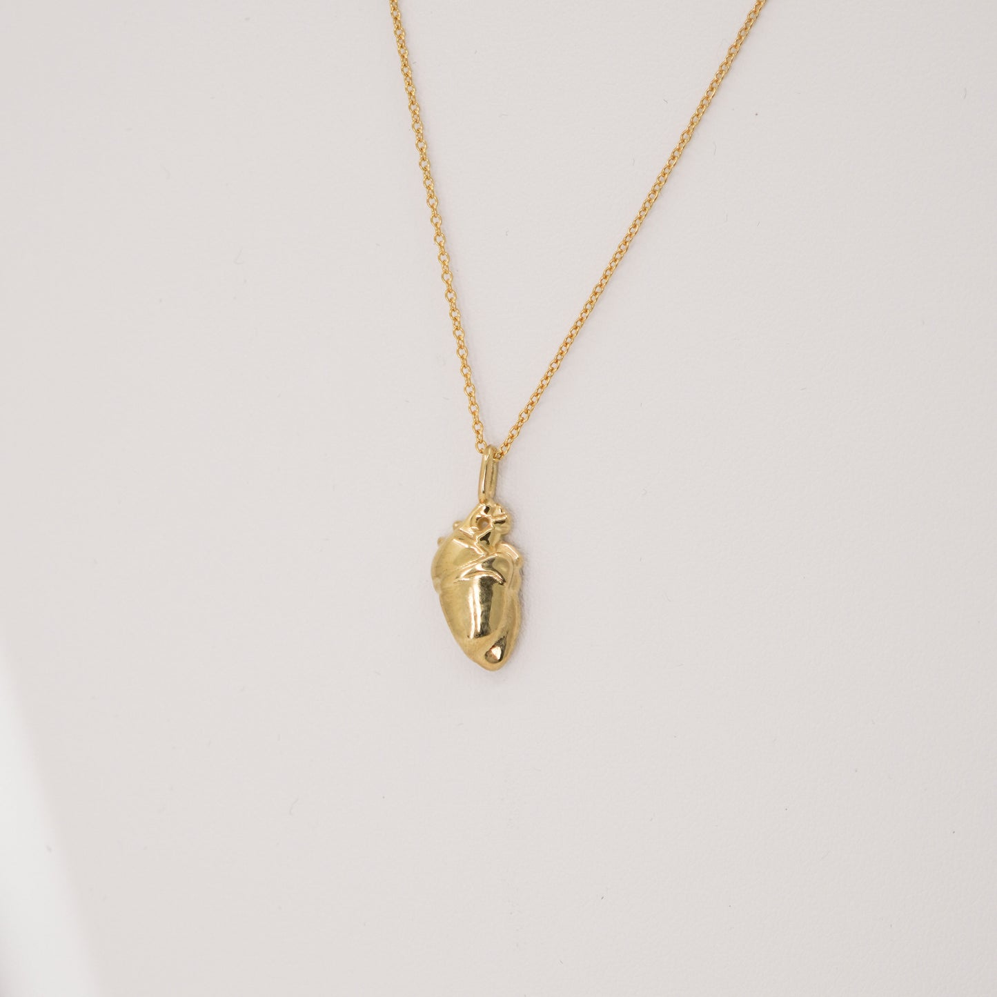 Simjang Heart Pendant 14K Solid Gold 심장
