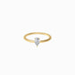 Pear Cut Diamond Ring Gold | SOFT LINE