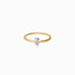 Pear Cut Diamond Ring Gold | SOFT LINE