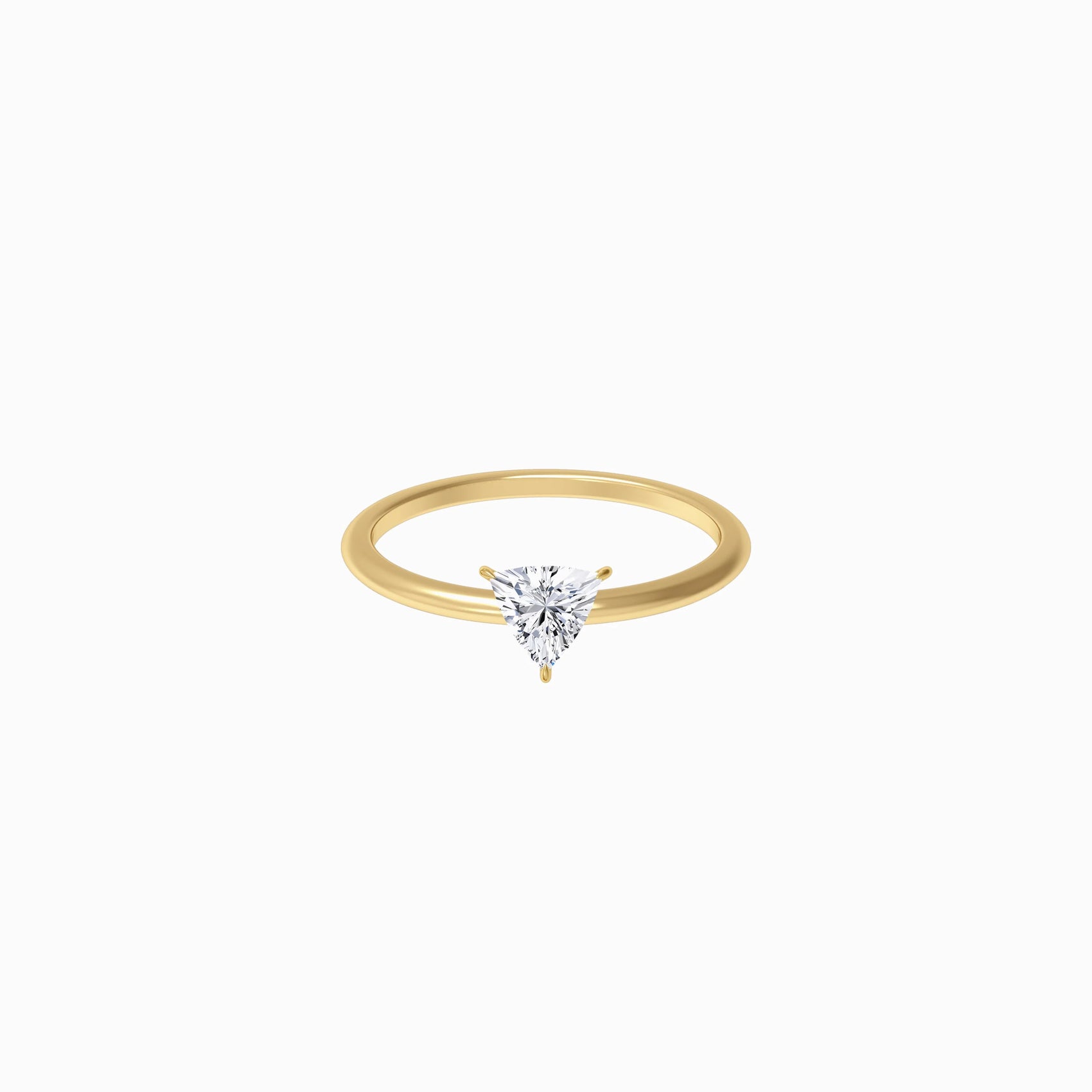 Trillion Cut Diamond Ring Gold | SOFT LINE