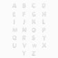 Soft Puffy Initial Letter Necklace in Sterling Silver | Bubble Initial Jewelry