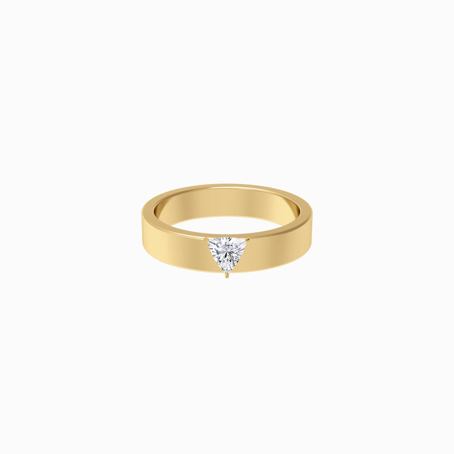 Trillion Cut Diamonds Ring Gold | MINE