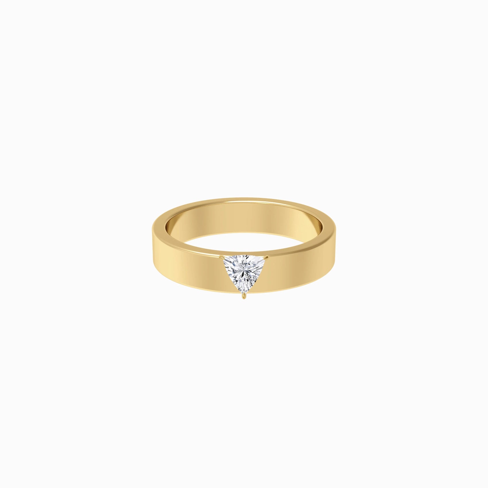 Trillion Cut Diamonds Ring Gold | MINE