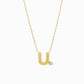 J Initial Letter Point Natural Diamond Necklace 14K Solid Gold