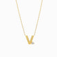 J Initial Letter Point Natural Diamond Necklace 14K Solid Gold