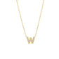 J Initial Letter Pavé Natural Diamond Necklace 14K Solid Gold