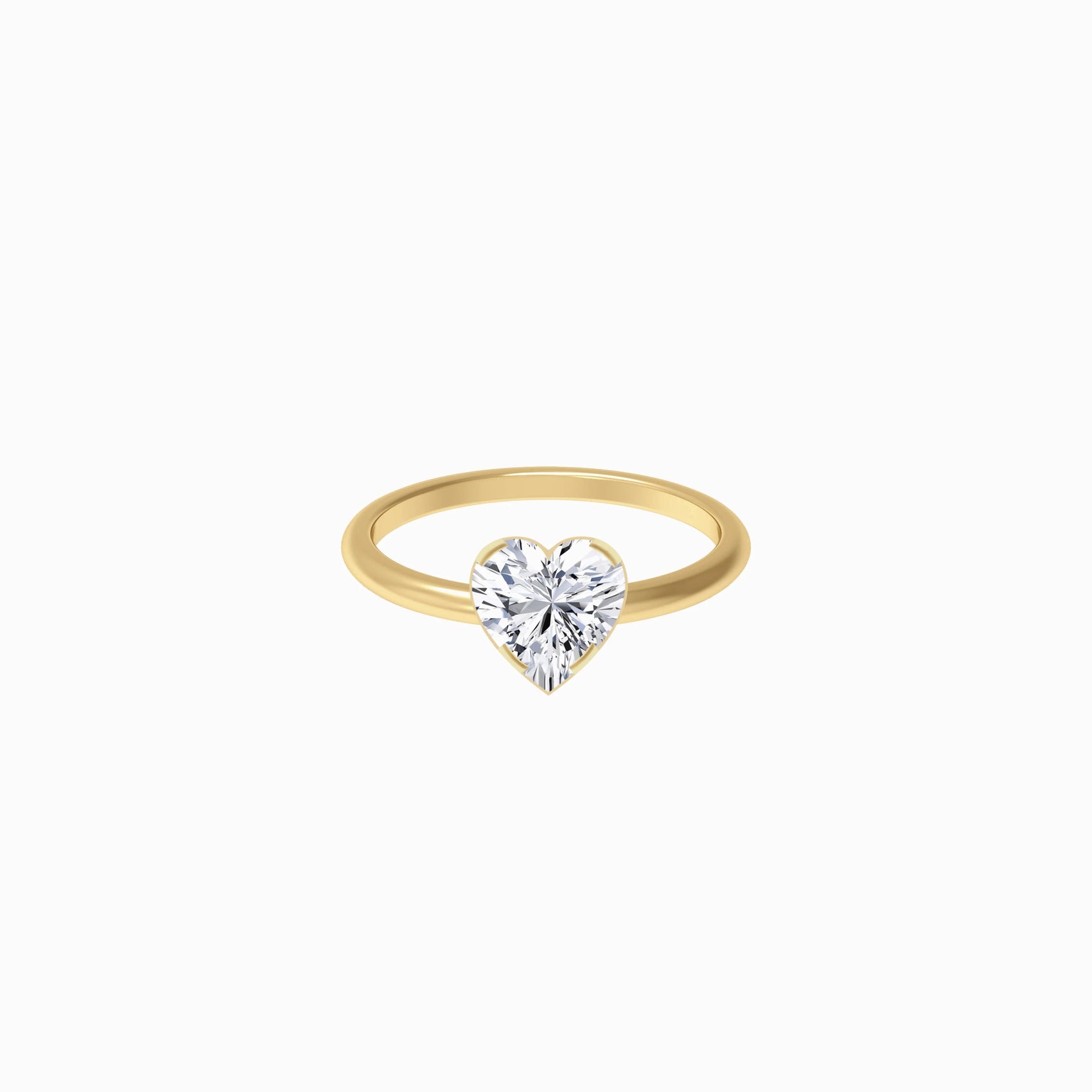 Heart Cut Diamond Ring Gold | WISH