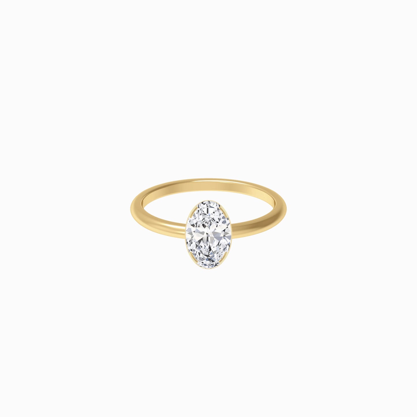 Oval Cut Diamond  Ring Gold | WISH
