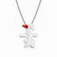 Korean Kkot Hangul Flower Carnelian Pendant Necklace 꽃