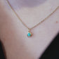 BY L’AIMÉ NEW YORK Birthstone Pendant Necklace 14k Solid Gold