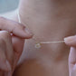 Eclipse Star Pavé Diamond Necklace 14K Solid Gold