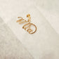Custom Script Name Pendant One Pavé Diamond 14K Solid Gold – Personalized MIA