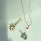 BY L’AIMÉ NEW YORK Korean Guardian Dokkaebi Lucky Club Necklace 14K Solid Gold 도깨비 방망이 팬던트 목걸이