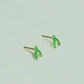 Wishbone Earring Natural Emerald 14K Solid Gold | BY L’AIMÉ NEW YORK