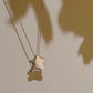 Puffy Hangul Initial Necklace Sterling Silver ㅊ