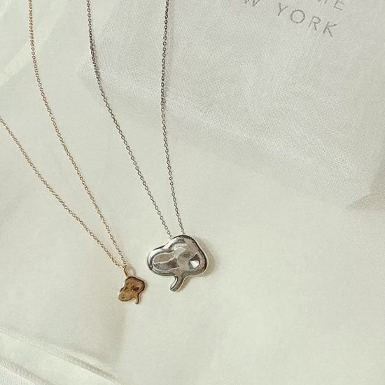 Bullo Immortal Bloom Necklace 14K Solid Gold | The Eternal Ten 불로초 십장생 Korean | BY L’AIMÉ NEW YORK 