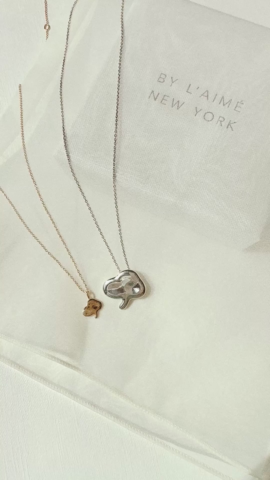 Bullo Immortal Bloom Necklace 14K Solid Gold | The Eternal Ten 불로초 십장생 Korean | BY L’AIMÉ NEW YORK 