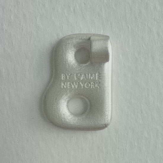 Soft Puffy Bubble Initial Letter Necklace Sterling Silver | BY L’AIMÉ NEW YORK Fine Jewelry NYC