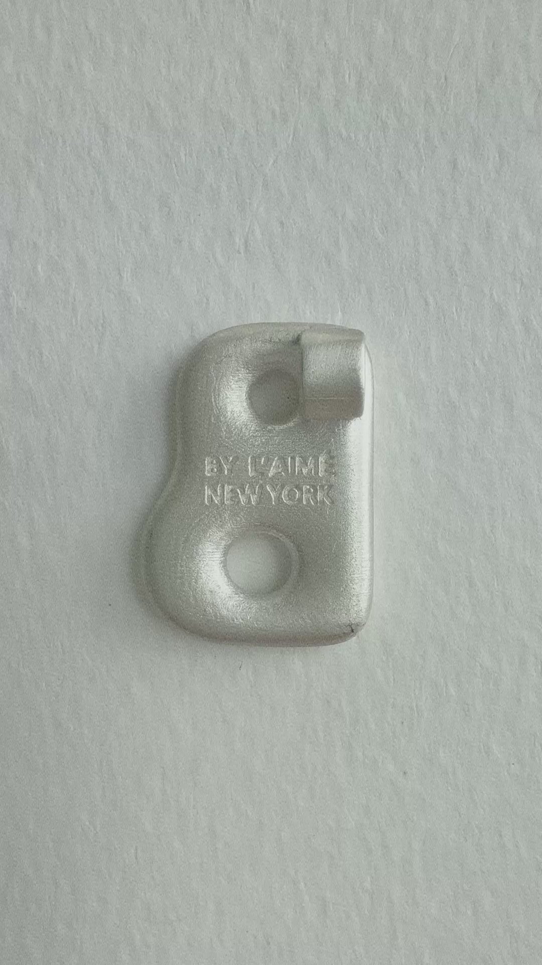 Soft Puffy Bubble Initial Letter Necklace Sterling Silver | BY L’AIMÉ NEW YORK Fine Jewelry NYC