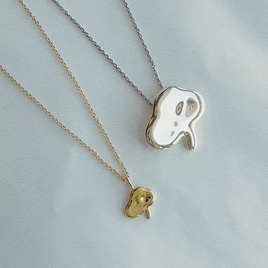 Bullo Immortal Bloom Necklace 14K Solid Gold | The Eternal Ten 불로초 십장생 Korean | BY L’AIMÉ NEW YORK 