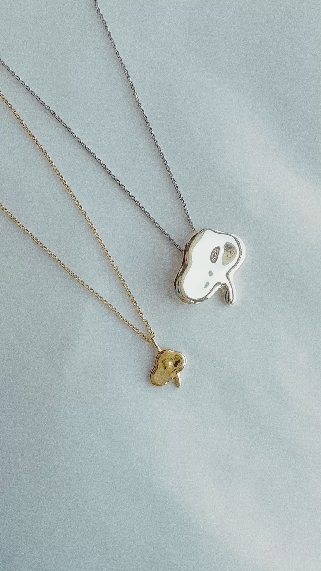 Bullo Immortal Bloom Necklace 14K Solid Gold | The Eternal Ten 불로초 십장생 Korean | BY L’AIMÉ NEW YORK 