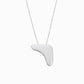 Puffy Korean Hangul Initial Necklace Sterling Silver