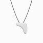 Puffy Korean Hangul Initial Necklace Sterling Silver